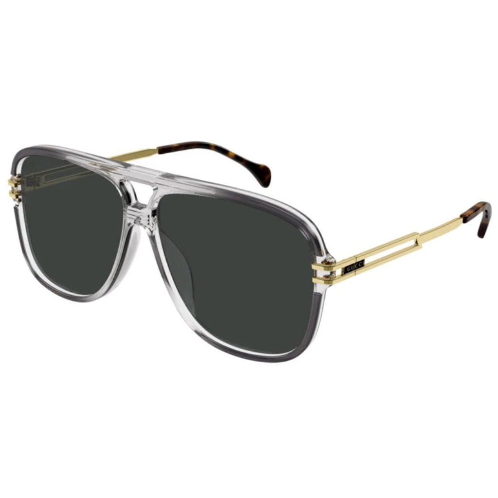 New Gucci Aviator Sunglasses Gucci Gg1105s 001 Grey Eyewear